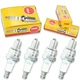 4 pc NGK 7599 CMR5H Standard Spark Plugs for USR7AC UFR7EC RZ7C E3.24 965 xg
