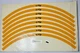 Sport Bike Yamaha YZF R1 Wheel Rim Decal Sticker Kit, YELLOW