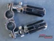 GENUINE HARLEY DAVIDSON CHROME & RUBBER PEGS + 3 PIECE MOUNT KIT CHROME 1 1/4"