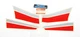 NOS Genuine Suzuki Chin Spoiler Decal/Sticker Right & Left Set 1989 GS500E