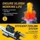 AUXITO 9003 H4 HB2 LED Headlight Bulbs High Low Canbus 60W 48000LM 6500K White