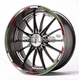 Ducati 1199 899 V4 Decals Panigale 1299 Motorcycle Wheel Stickers Rim GREEN