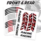 Red 17 inch Wheel Sticker FC66 For Yamaha MT10 18-21 20 19