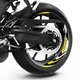 Yellow Inner Decal Wheel Rim Stickers S16W For Yamaha FZ07 MT-07 18 19 20 21