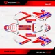 Red White & Blue Shift Racing Graphics kit fits 01-03 Honda XR80 Xr100 XR 80 100