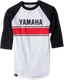 FACTORY EFFEX Fits Yamaha Vintage Baseball T-Shirt 2XL White/Black Part 17-87238