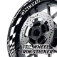 GP14 17'' Rim Wheel Stickers Decal For Kawasaki Ninja ZX-10R 04-20 19 18 17 16