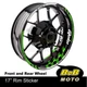 Green A1 17" Wheel Rim Stickers Stripes For Kawasaki VULCAN S 650 EN650 15-20 18