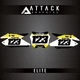Attack Graphics Elite Restyle Number Plate Backgrounds  For Suzuki RM125 2001