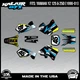 Graphics Kit for Yamaha YZ250 YZ125 (1996-2001) YZ 250 YZ 125 Division - Cyan