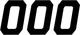 DCOR - 45-35-0 - Race Number Plate - #0 - Black - 6"