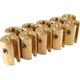 (10 Pack) No-Mar Spoke Wheel Weight 1/4 oz. Chromed Brass