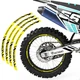 21" 18" A01B Stripe Dirt Bike Wheel Stickers For Kawasaki KLX 450R 08-16 15 14