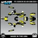 Graphics Kit for Suzuki DR-Z4S DR-Z4SM DRZ4SM 2025 2026 Turbo-YELLOW
