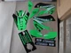 FLU PTS6  Kawasaki racing graphics KX65 all years & 2002-2009 KLX110