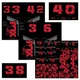 Fox Shox Custom Decal Kit, Red 803-01-739