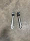 1968 Yamaha YR2C Chrome Exhaust Brackets