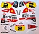 YAMAHA DT 125 1991 2003 4BL DE03 MARL RED DECOR DECAL Sticker
