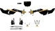 Dcor Complete Rockstar Graphics Kit Black #20-70-403 Husqvarna