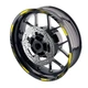 For Kawasaki ER6N 09 10 11 12 13 14 15 16 17 17 inch Wheel Sticker Yellow LINE2