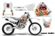 Dirt Bike Graphic Stickers Decals For Honda XR400R 1996-2004 VEGAS BALLER W