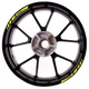 For Ducati 1299 PANIGALE Stripes Rim Stickers 17 inch Edge Tape Yellow