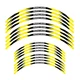Yellow R01B 21" 19" MX Dirt Bike Wheel Sticker For Kawasaki KXF 450 06-19 18 17