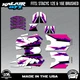 Graphics Kit for STACYC 12 EDRIVE and 16 EDRIVE BRUSHED Vintage - PURPLE