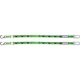 Factory Effex FX Carabiner 1.5" Tie Downs TieDowns Green Kawasaki Pair NEW