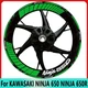 17" For KAWASAKI NINJA 650 NINJA 650R Wheel rims waterproof reflection decal New