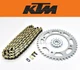 Chain and Sprocket Kit 85 SX 2003-2024 13/46 132L Gold Black Drive KTM #J296 C