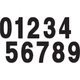 Factory Effex Pro Number 0 - Black - 7" | 02-4340