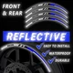 Retroreflective Rim Strips Sticker SH18 For Ducati 1199 Panigale 13-16 15 14