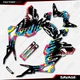 CMYK Savage Graphic Sticker kit fits Honda Grom 2017 2018 2019 2020 MSX125