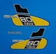 76' yamaha Gt 80B enduro 5pc White Tank decals graphics MX stickers motorcycle