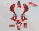 4 HONDA CRF125F CRF 125F 2019 2020 2021 Graphics Kit Decals Reaper Red Stickers