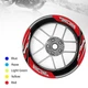 Red Inner Decal Wheel Rim Stickers S19W For Yamaha FZ09 MT-09 18 19 20 21
