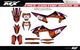 Fit KTM XCW XCFW EXC EXCF 2020 to 2023 & 2019 to 2022 SX SXF XC XCF graphic kit