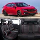 For Honda Civic Car Seat Covers 5-Seat Full Set Front + Rear Cushion PU Leather