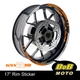 ORANGE AA01 17" Wheel Rim Decals Sticker Inner For Suzuki GSXR 1000 01-20 18 19