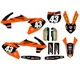 KTM65SX SX65 Graphic Kit w/Rider Number and Name 2016-2023 21mil Laminated