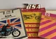 Vintage BSA Tank emblem Winged B Original 1960s-70s Chrome Red Manuals A50 A65