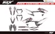 Fit KTM XCW XCFW EXC EXCF 2020 to 2023 & 2019 to 2022 SX SXF XC XCF graphic kit