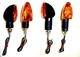 9398-7 BLACK ARROWS LAMP LONG + SHORT APPROVED for Honda XR 250 SM Dall'Ara