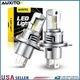 AUXITO Combo 2 H4 9003 LED Headlight Kit Bulbs High Low Beam Super White 60000LM