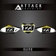 Attack Graphics Elite Number Plate Backgrounds For Suzuki RMZ250 2012