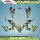 FOR KAWASAKI KFX 450R 2008-2014 3M Graphics Kits Decals Stickers Reaper Green 