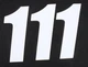 Dcor Visuals 45-16-1 Number 1 Stickers White 6" 3 Pack