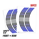 Blue P02B Wheel Sticker Set For Suzuki GSX 750 1989-2006 05 04 03 02 01 00 99 98