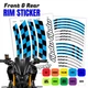 AA01 17 inch Wheel Rim Sticker Checkered For Ducati 959 PANIGALE 15-19 18